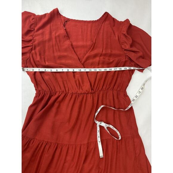 Petal & Pup Barker Maxi Dress Rust Boho Cottagecore Comfort Dress Women Large - Picture 4 of 10